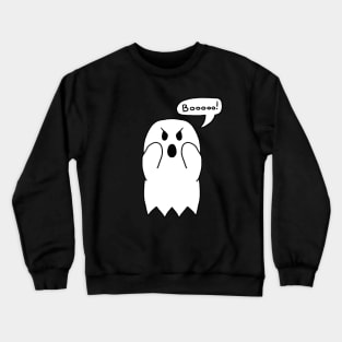 Angry Ghost Says Booooo! Crewneck Sweatshirt